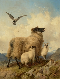 An Unwelcome Visitor [1869] by Richard Ansdell [1815–1885]